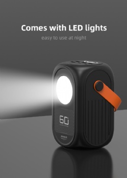 Support fast charging led display magnetic attraction 5v 3a 60000mah portable outdoor solar power station